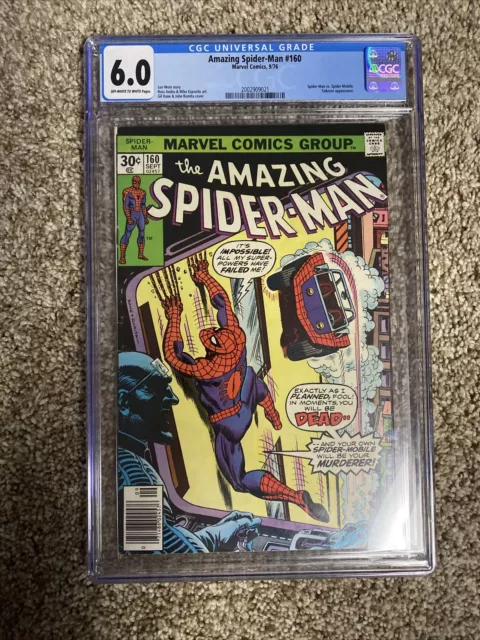 The Amazing Spider Man  #160 Sept 1976. CGC 6.0. Marvel Comic Book