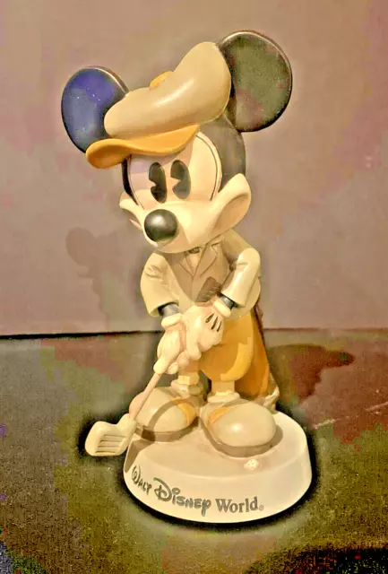 Disneyland Resort Mickey Mouse Golf Bobblehead 9” Statue