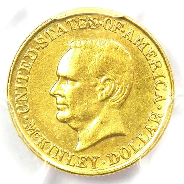 1916 McKinley Commemorative Gold Dollar Coin G$1 - Certified PCGS AU Details
