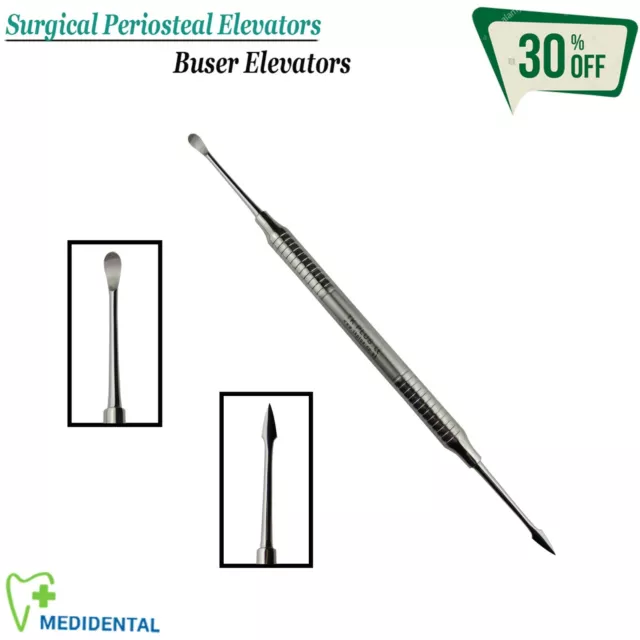 Surgical Implants Periosteal BUSER Elevator Dentist Mucoperiosteum Hollow Handle