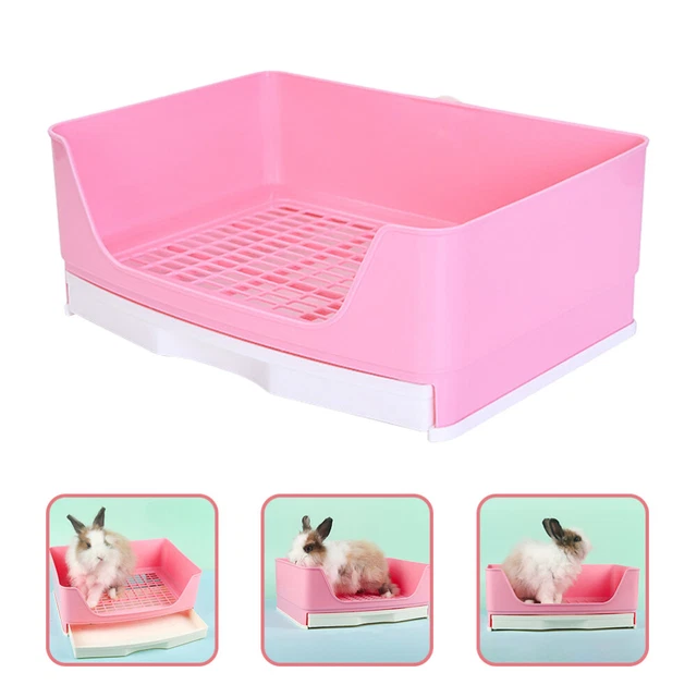 Small Pet Toilet Rabbit Toilet Portable Litter Box Hamster Litter Box Trash Tray