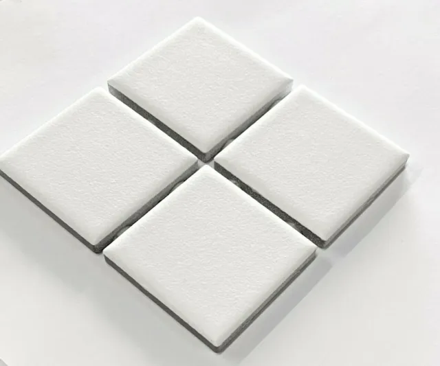 2x2 Essential White Matte Subway Ceramic Tile Kitchen Backsplash (1 sheet) 3