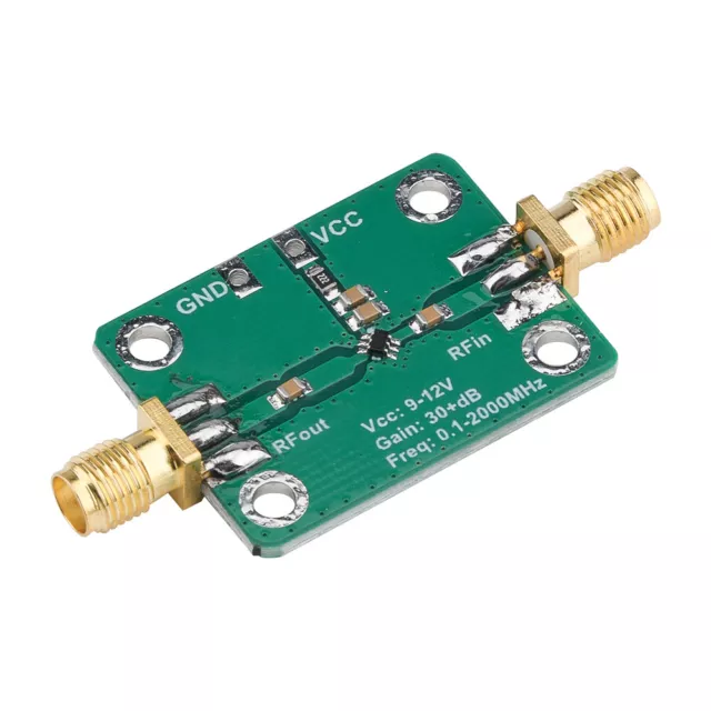 RF Wideband Amplifier Low-noise LNA Broadband Module Gain 32dB 0.1-2000MH​z USA.