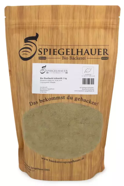 Bio Hanfmehl 900 g Hanfprotein Hanfsamen Mehl glutetnfrei vegan