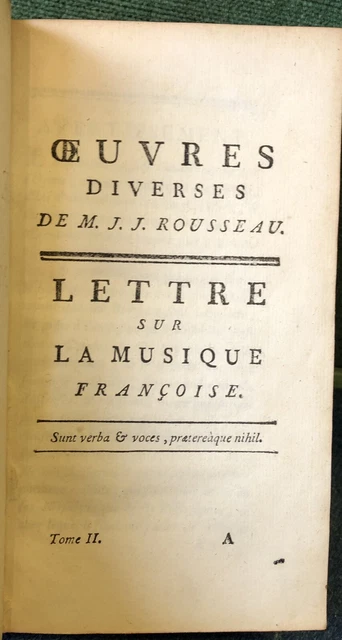 Lettres Sur La Botanique Par Jean-Jacques Rousseau – Club Des Libraires (1962)