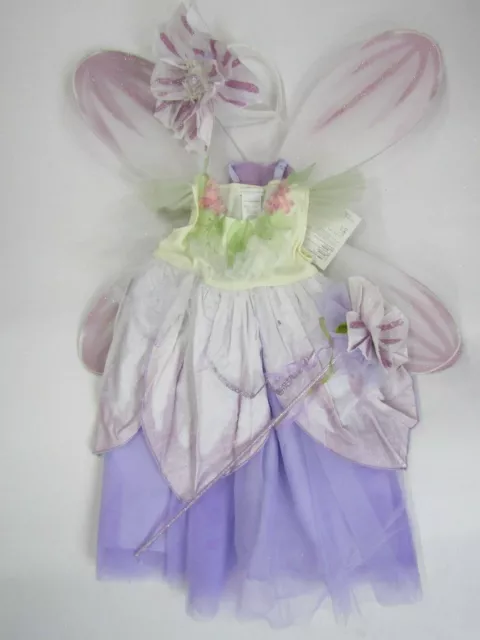 Pottery Barn Kids Paper Flower Fairy Purple Halloween Costume 4-6 Years #152