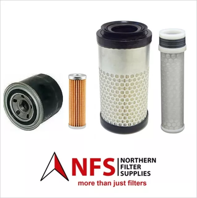 NFS Filter Kit fits Kubota K008  K008 Alpha K008-3 Mini Digger Excavator