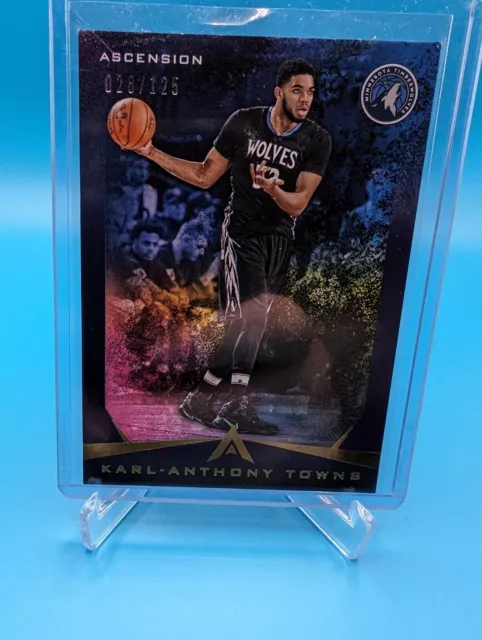 2017-18 Panini Ascension Blue 28/125 Karl-Anthony Towns #8