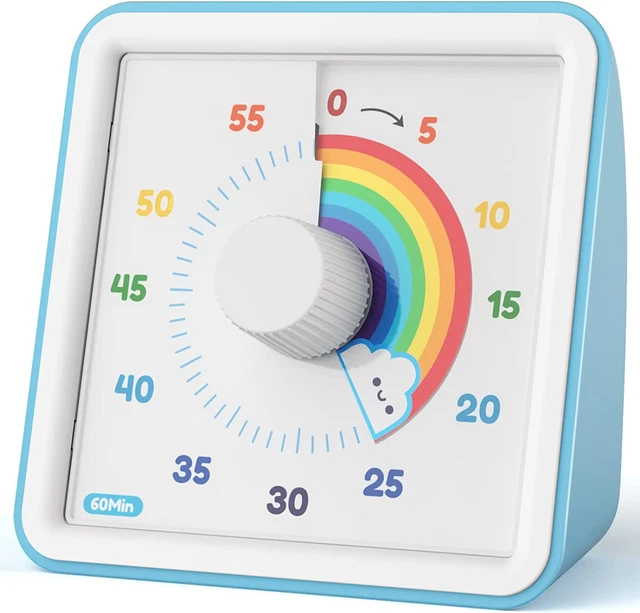 60 MINUTE VISUAL Timer for Kids, Visual Countdown Timer for Classroom