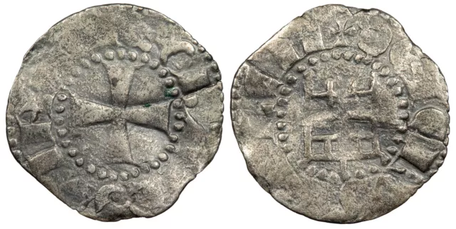 CRUSADERS Kingdom of Jerusalem Baldwin (Badouin) III 1143-1163 Denier VF #ME9960