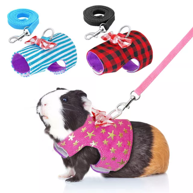 Pet Leash Ferret Harness Lovely Hamster Squirrel Rat Small Animal Leash XS/S/M