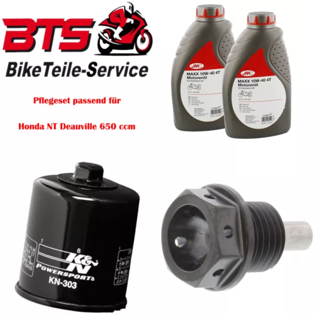 Pflegeset 2L Öl, Filter, Ablassschraube passend für Honda NT Deauville 650 cc 23