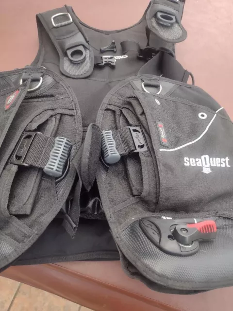 SeaQuest Pro QD i3 Scuba Dive Weight Integrated BCD XL Jacket Style