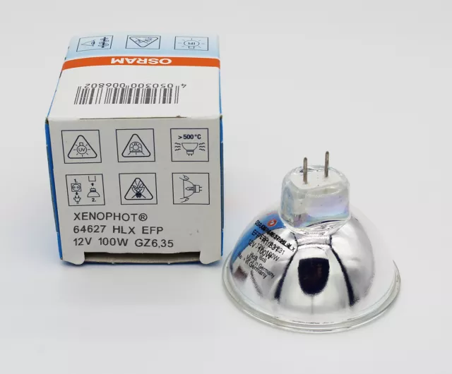 OSRAM HLX 64627 EFP 12V 100W GZ6.35 Lámparas de luz óptica xenofot para microscopio