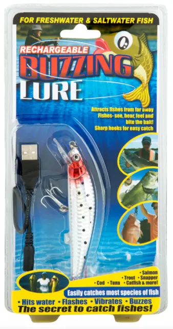 Rechargeable Buzzing Fishing Lures Bait USB Tournament Legal Buzzing Bait