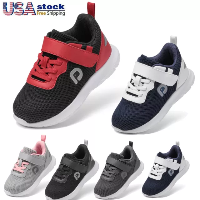 Boys Girls Toddler Shoes Kids Athletic Mesh Tennis Running Sports Sneakers