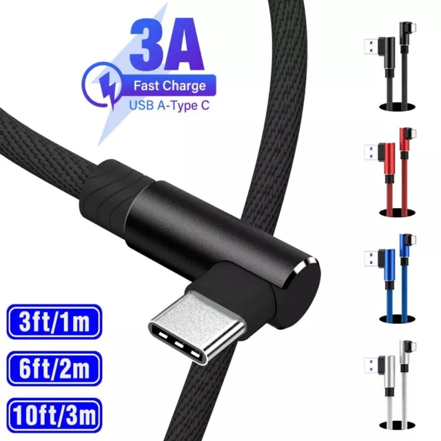 SUNGUY USB C Android Auto Cable 1.5FT, 10Gbps USB C 3.1 Gen 2 to USB Cable  Data Transfer, Right Angle USB to USB C 3A Fast Charging for Car, Samsung