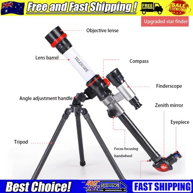 HD High Magnification Professional Astronomical Science Monocular (Red)
