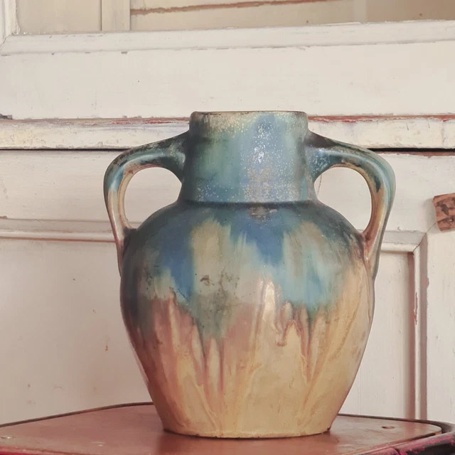 Ancien grand vase Métenier gres ceramique