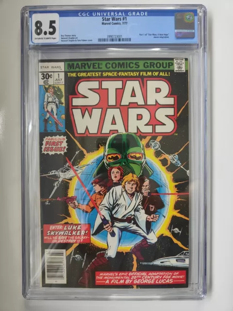 Star Wars #1 Cgc 8.5 Ow/W Pages 1977 First 1St Edition