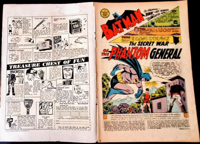 DETECTIVE COMICS #343 GD BATMAN ROBIN ELONGATED MAN vs NAZIS 1965 Infantino Art 2