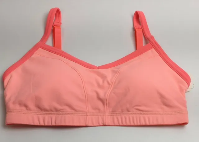 Lucy Women Coral Size Small Hatha Sports Bra LU-1117603DJ