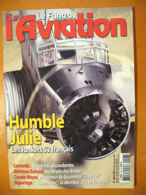 Le Fana de l'Aviation N° 408 du 11/2003- Humble Julie: Les Junkers 52 français