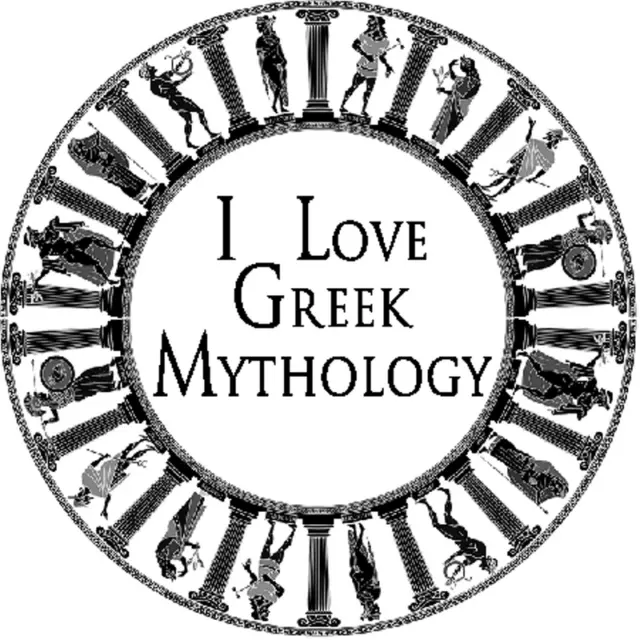 I Love Greek Mythology - 100 Pack Circle Stickers 3 Inch