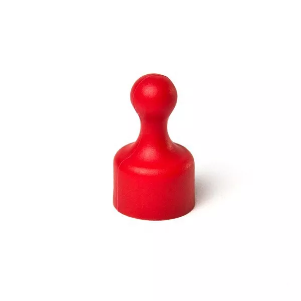 20x SPIELFIGUR BÜROMAGNET 12x20 mm FÜR PINNWAND, FARBE:ROT, NEODYM, MEMOMAGNETE