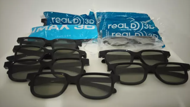 Bundle of Black 3D Glasses Real D