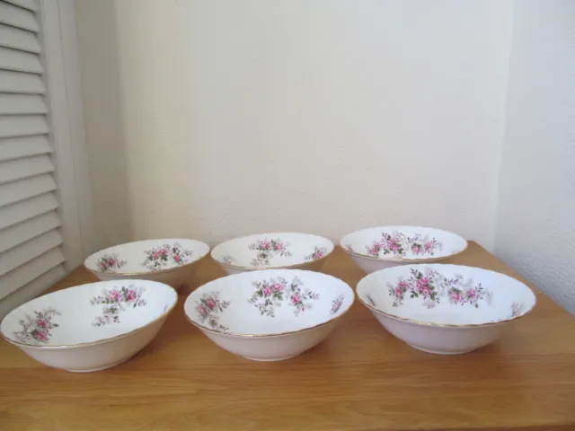 Vintage Royal Albert Lavender Rose Cereal/ Dessert Bowl x 6