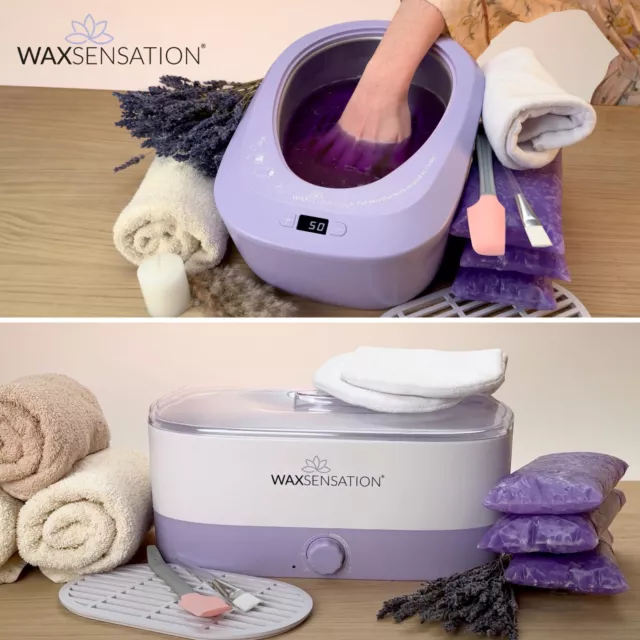 WAXSENSATION bagno di paraffina starter set risparmio cera bagno dispositivo lavanda arancione rosa