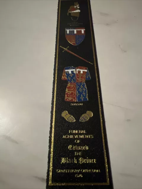 Leather Bookmark Edward The Black Prince Canterbury Cathedral