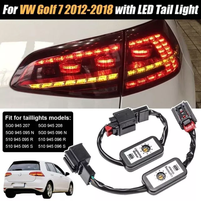 2pcs Dynamic Turn Signal Module Indicator LED Tail Light Add-on Module for Golf