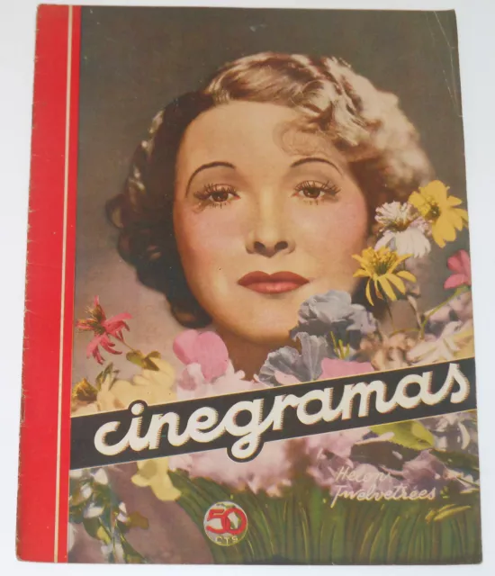 Cinegramas #7 1934 Johnny Weissmuller Mauren O'SULLIVAN Lauren & Hardy Magazine