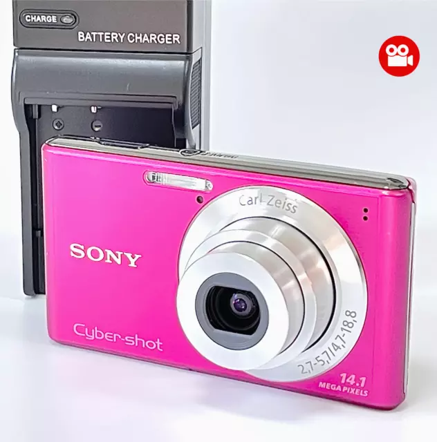 [Excellent] SONY Cyber-shot DSC-W530 Digital Camera 14.1MP Pink 4x zoom Japan