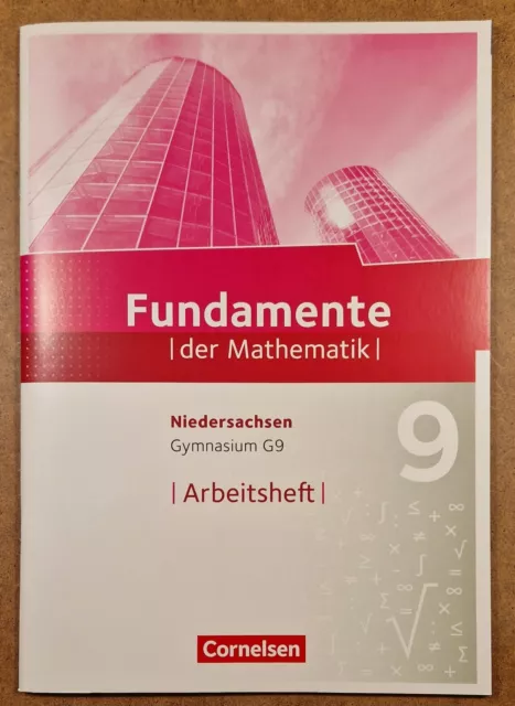 Fundamente der Mathematik 9. Arbeitsheft mit Lösungen. Niedersachsen G9