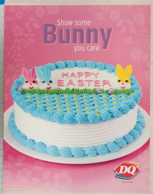 Dairy Queen Poster Happy Easter Show Some Bunny You Care 22x28