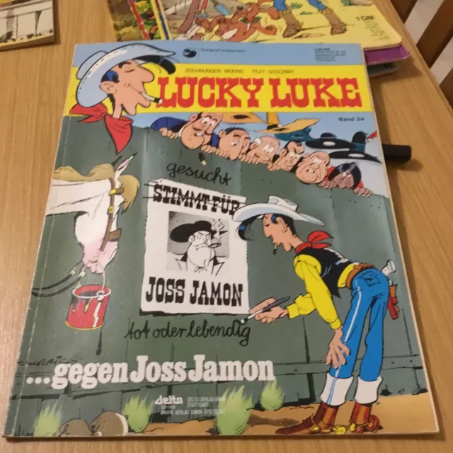 Lucky Luke , Band 24, Delta Verlag ,  Gegen Joss Jamon.       C1