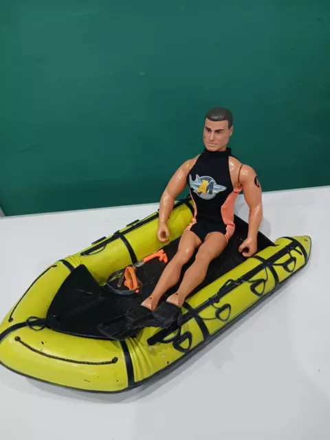 VINTAGE ACTION MAN Dinghy Assault Craft Boat Yellow 1995 Swimmer Swimming Figure 19.99 PicClick UK