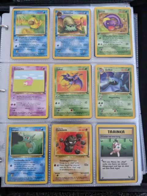 Pokemon Vintage Set First Edition 9x Karten