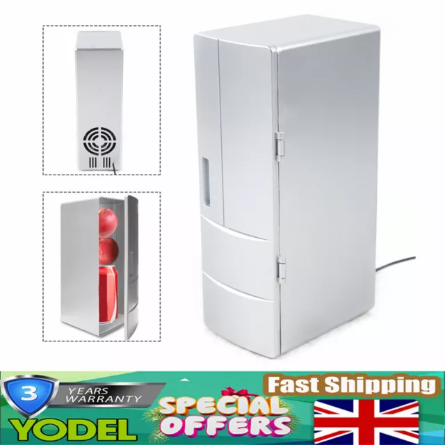 Mini Fridge Table Top Electric Small Cooler Bedroom Ice Box Office Portable UK