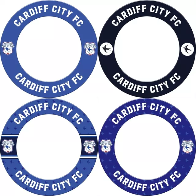 Cardiff City Dartboard Surround Official Licensed Football Club CC FC 4 Designs