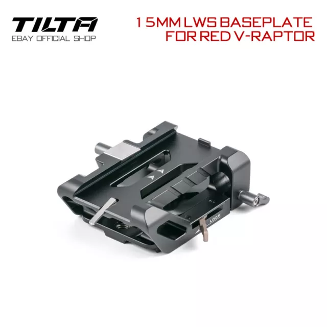 Adaptador de soporte de cámara de placa base Tilta 15 mm LWS para ROJO V-RAPTOR