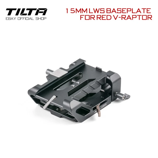 Adaptador de soporte de cámara de placa base Tilta 15 mm LWS para ROJO V-RAPTOR