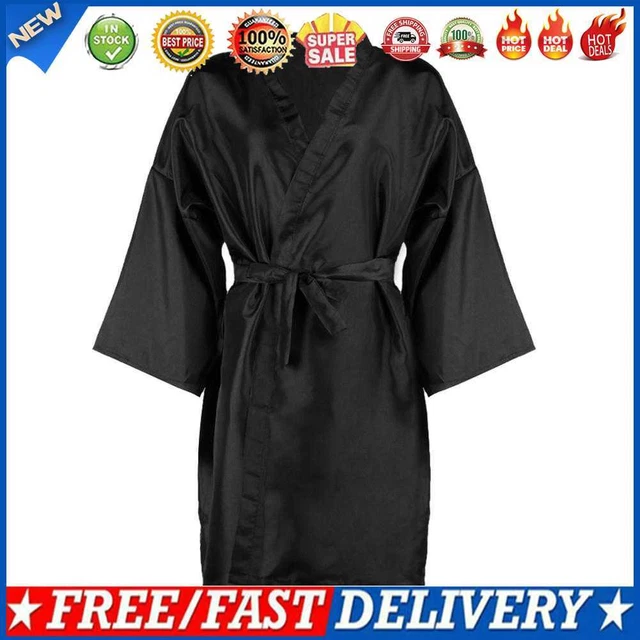 Peluquería Vestido de Barbero Impermeable Belleza Salón Ropa Herramientas Negro