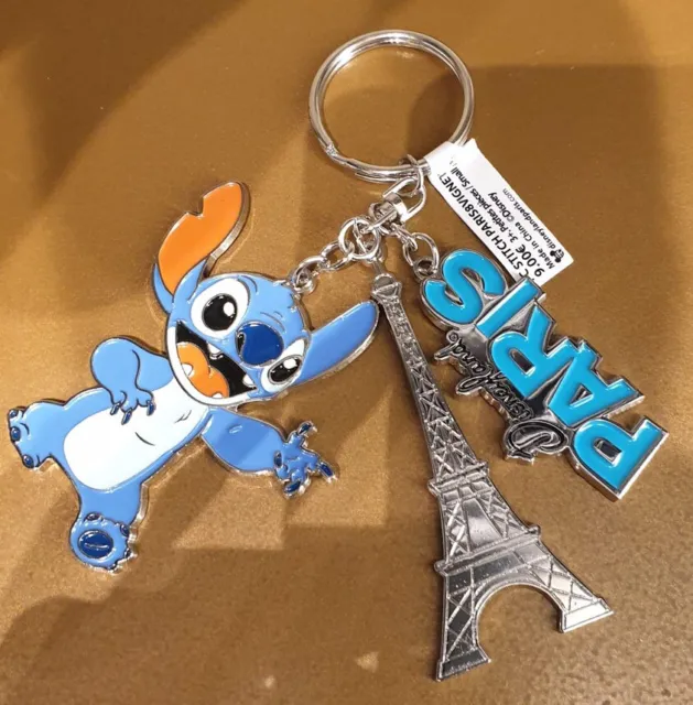 Porte Clé Angel Stitch Disneyland Paris DISNEY Keychain Neuf New 