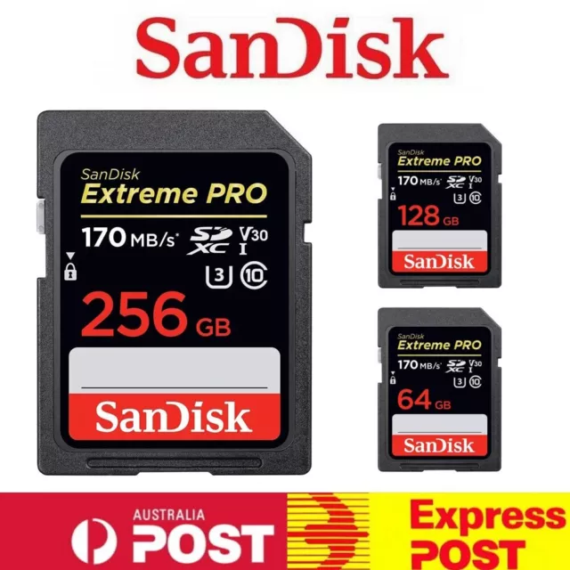 SD Card SanDisk 32GB 64G 128G Ultra Extreme PRO SDHC SDXC Camera Memory