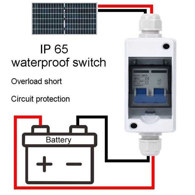 Giunzione Fotovoltaica Ip66 Scatola Combinatore Fotovoltaico Jadeshay IP66 - 500V 32A, Impermeabile Per Impianti Solari Kit Fotovoltaico Con Accumulo - 2