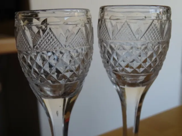 2 Anciens Verres A Liqueur En Cristal Baccarat Le Creusot 19 Eme Cave Liqueur 2